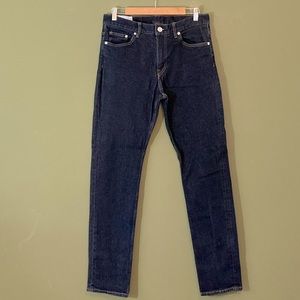 H & M Coupe Etroite & Denim dark wash slim straight leg denim jeans 31/32